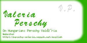 valeria perschy business card